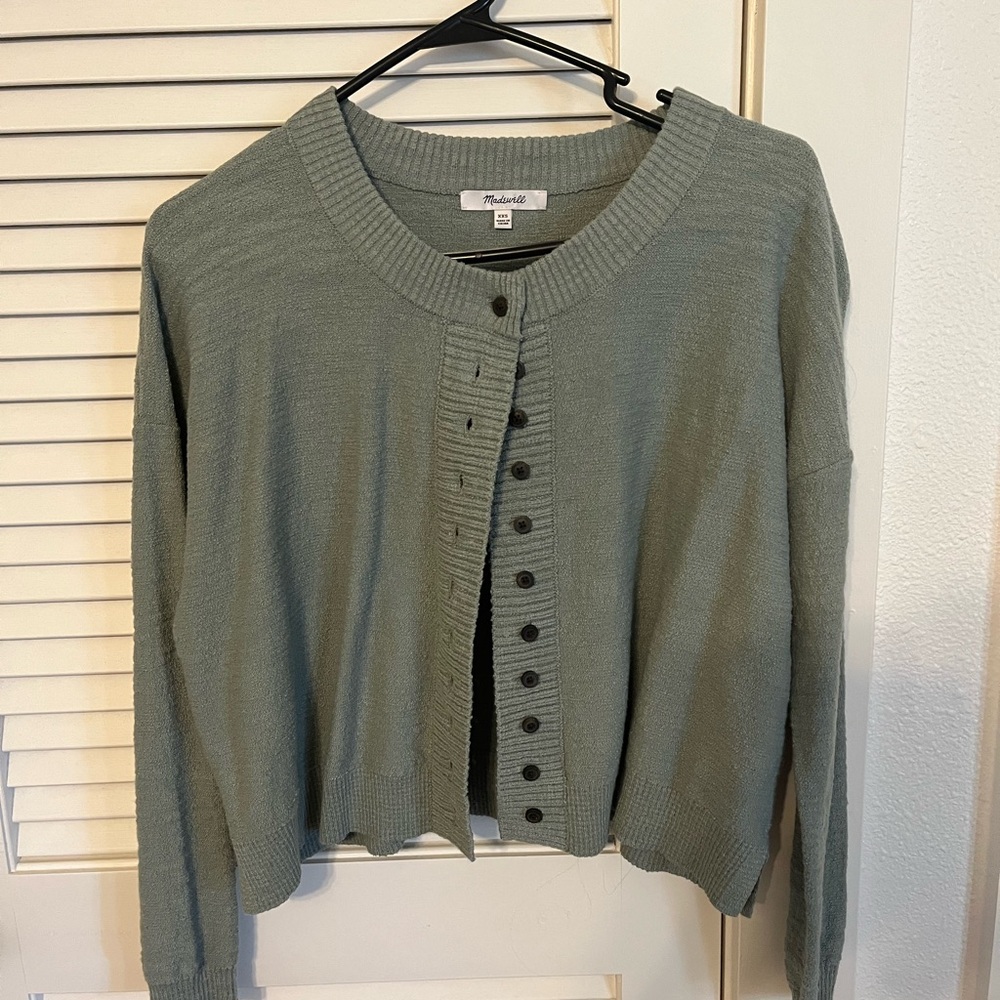 Madewell Sage Green Cardigan